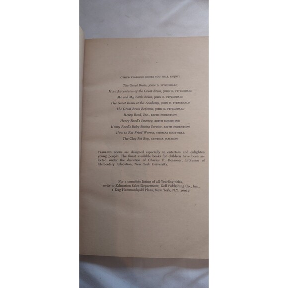 Me and My Little Brain John D. Fitzgerald 5th Printing Dell Yearling - T505 - Picture 3 of 4